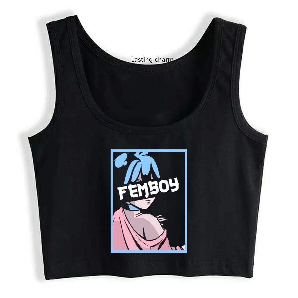 

Femboy Grunge Aesthetic Gothic Y2k Gym Korean Tank Top Sexy comics top