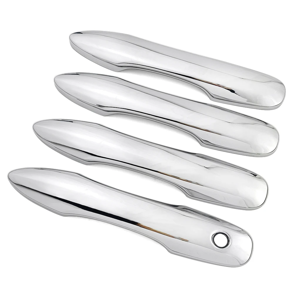 สำหรับรถยนต์โตโยต้า คัมรี่ ปี 2018-2026 โคโรลล่า ปี 2019-2025 อาวาลอน พรีอุส ฝาครอบมือจับประตูโครเมียมภายนอกรถยนต์ ป้องกันรอยขีดข่วน ตกแต่ง