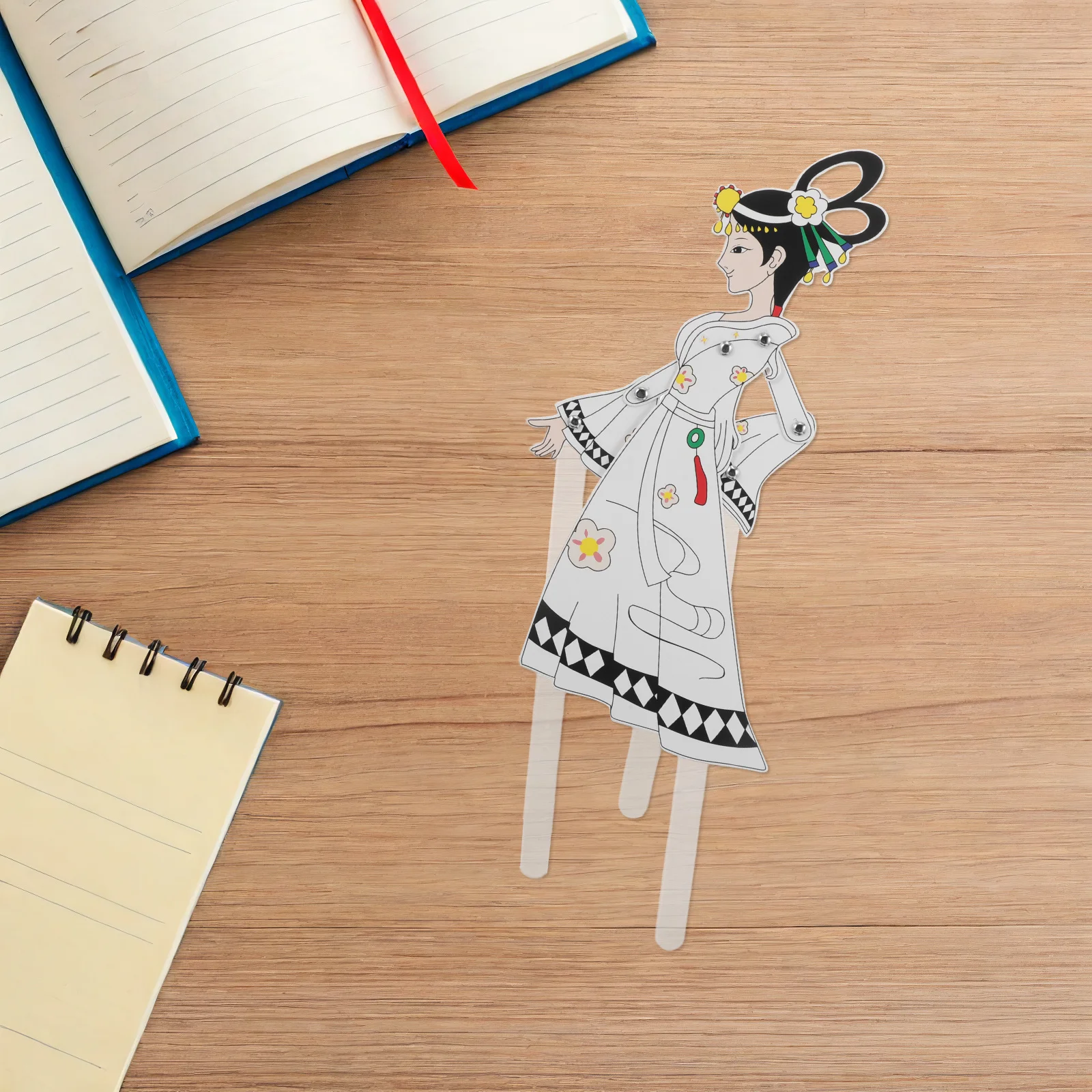 Kit d'artisanat de marionnettes d'ombre 4 pièces: marionnettes traditionnelles chinoises pour projet d'art culturel pour enfants, décoration de vacances, éducative