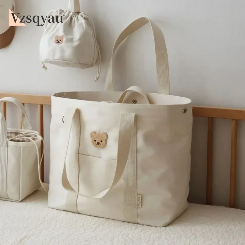 

Large Maternity Bags for Baby Diaper Maternal Korean Quilted Mommy Bag Nappy Packs Toiletry Labour Luggage Bag Mom Travel Tote