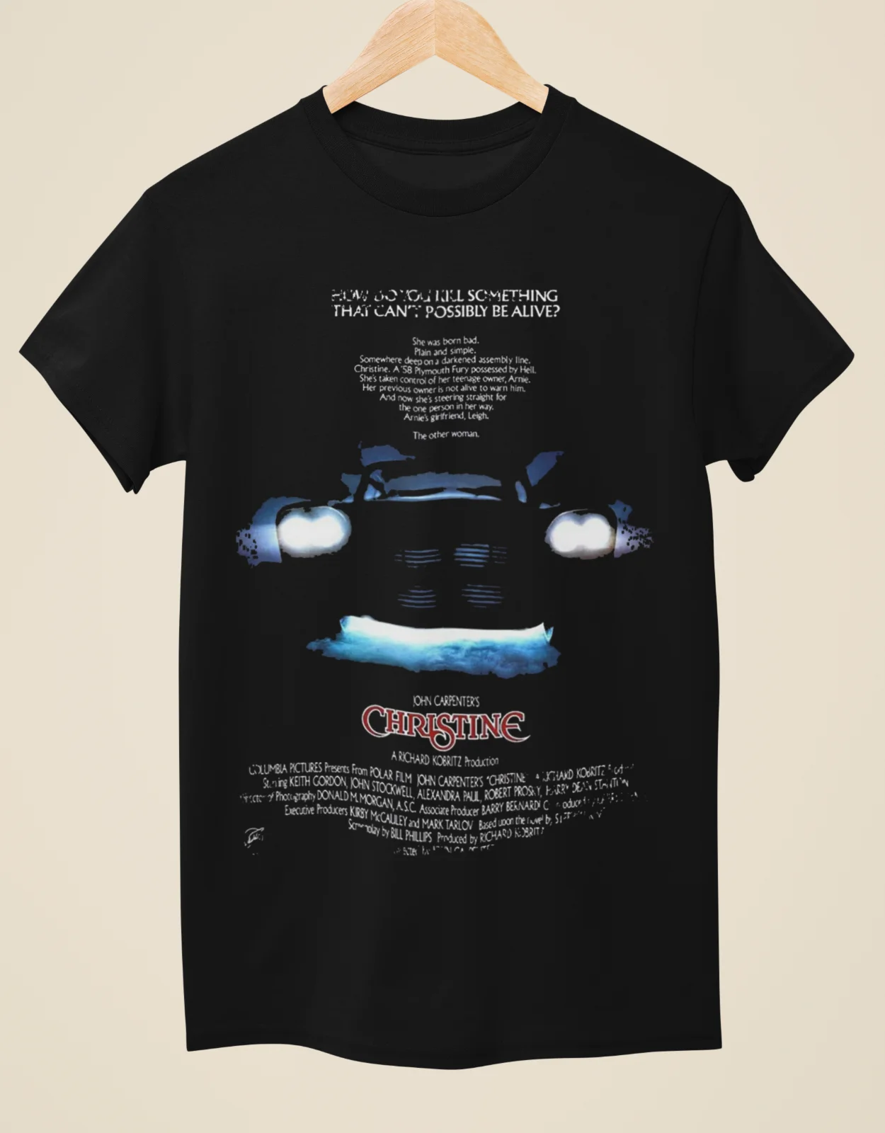 Christine - Movie Poster Inspired Unisex Black T-Shirt