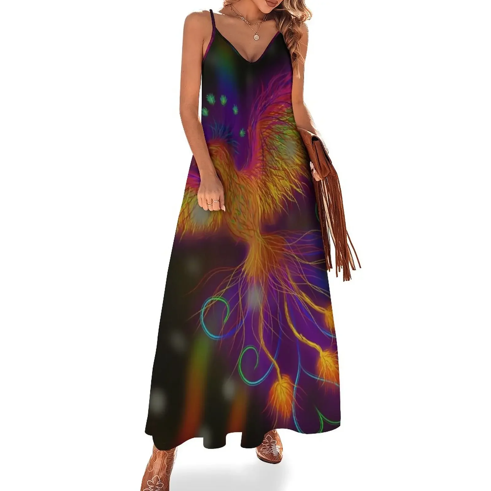

Phoenix Sleeveless Dress evening dress woman elegant chic wedding evening dresses cute dress