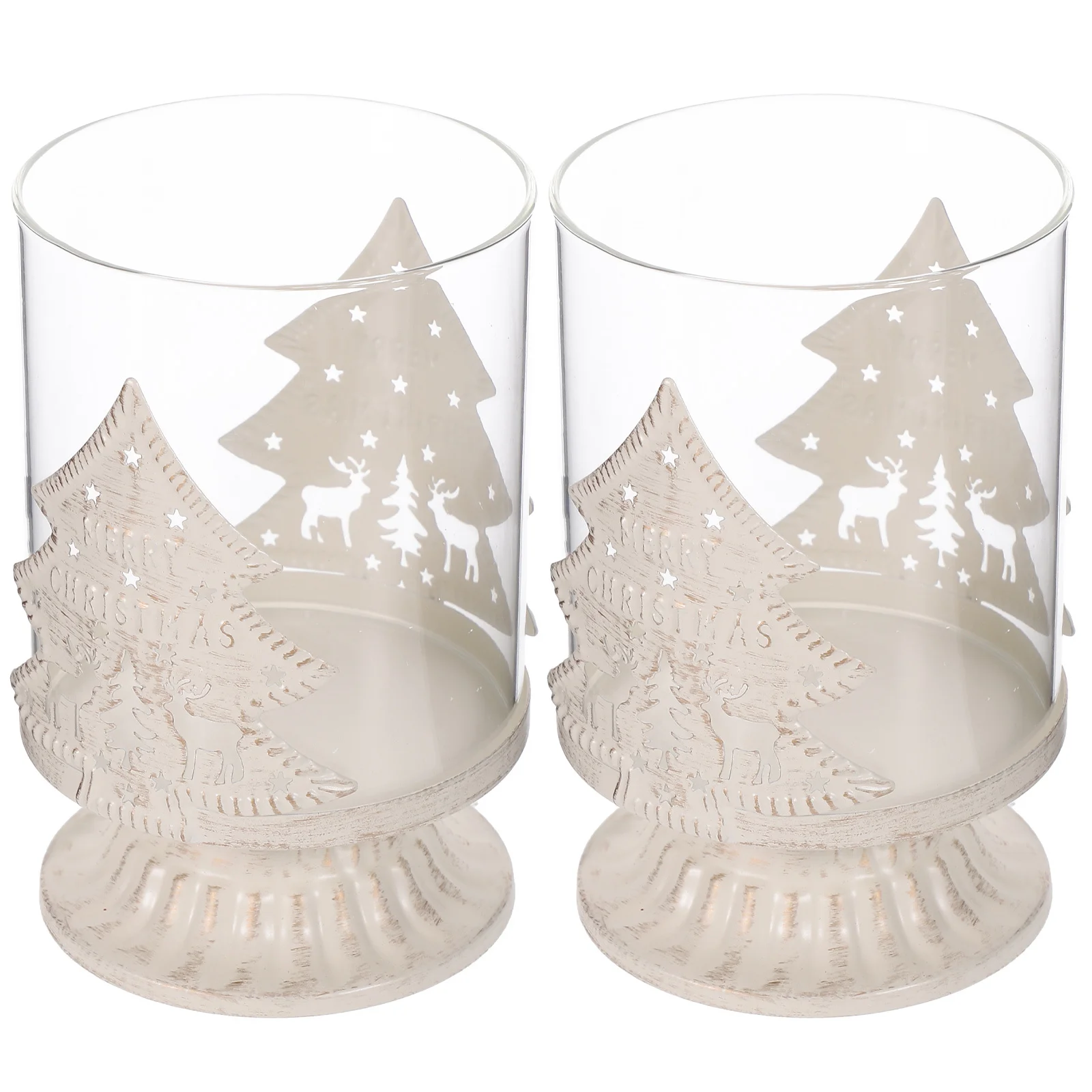 2 قطعة حامل نمط شجرة عيد الميلاد حساسة ديكور عيد الميلاد حامل المنزل مكتب طاولة القهوة المركزية #2