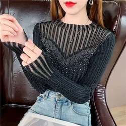 Lace Women's Top Pullover Short Sleeved Sweater Blusas Clothes for Women Tops Shirts Blouses