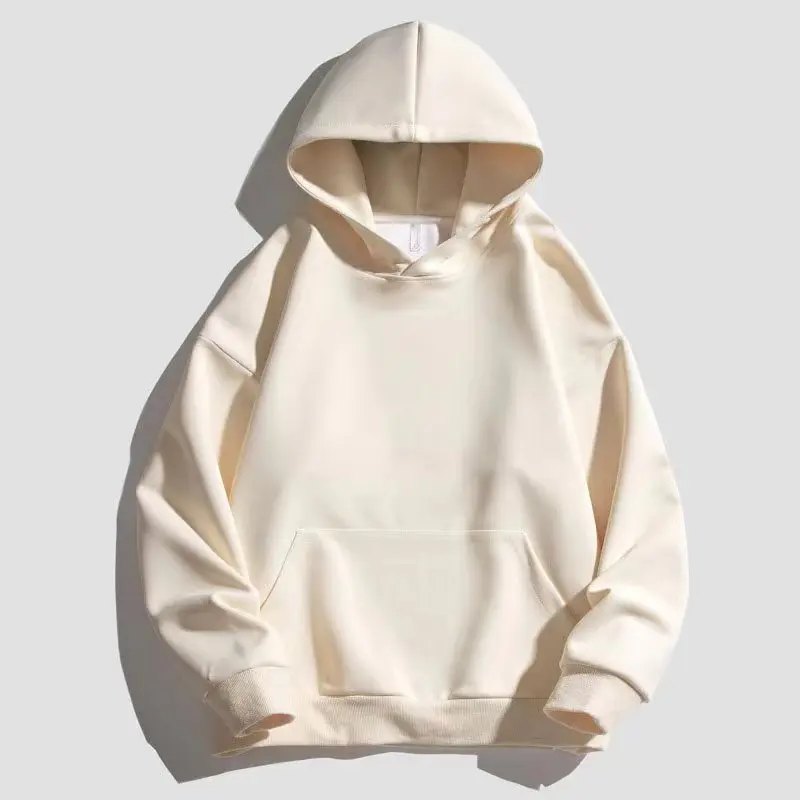 New Y2K Solid Color Hoodies Outdoor Street Men\'s Women\'s Fashion Oversize Retro Casual Cotton Hooded hoodie the four seasons
