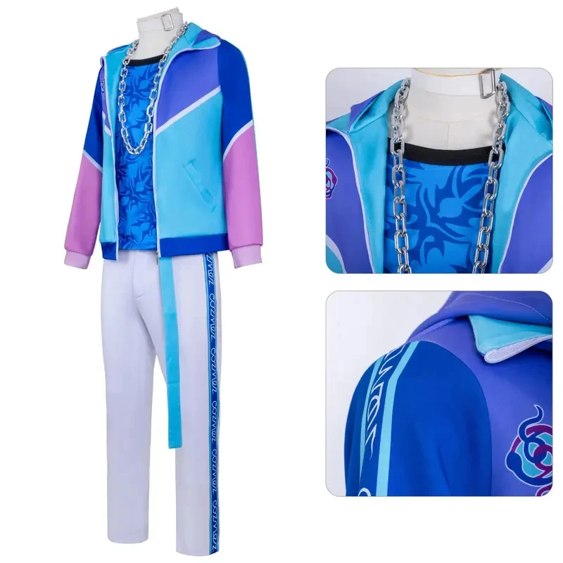 

gb62025 Anime Kanata Nayuta Yatonokami Cosplay Costumes Twins Hip Hop Rapper Uniform Suit Halloween Christmas Party for Men M