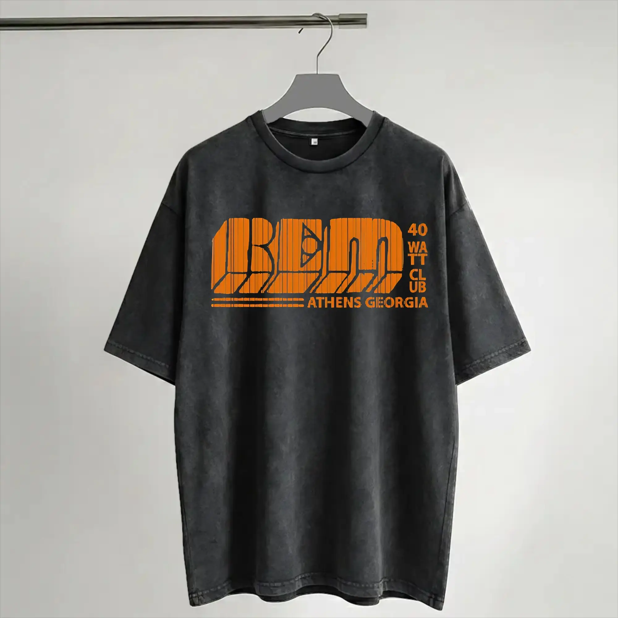 R E M T The Fifth Element Washed T Shirt Streetwear Hip Hop Novelty T-Shirts  Tees Tops for Men Women Short Sleeve Harajuku