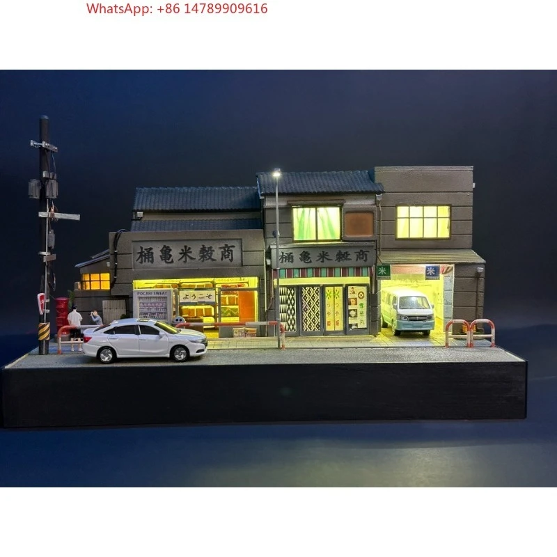 1:64 1:87 Scale Model Car Diorama Scene Custom Miniature Street Road Base for Diecast Cars
