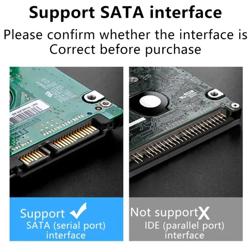 New USB 3.0 Hard Disk Box Tool Free 2.5 Inch External Hard Drive Enclosure Portable Hard Disk Case
