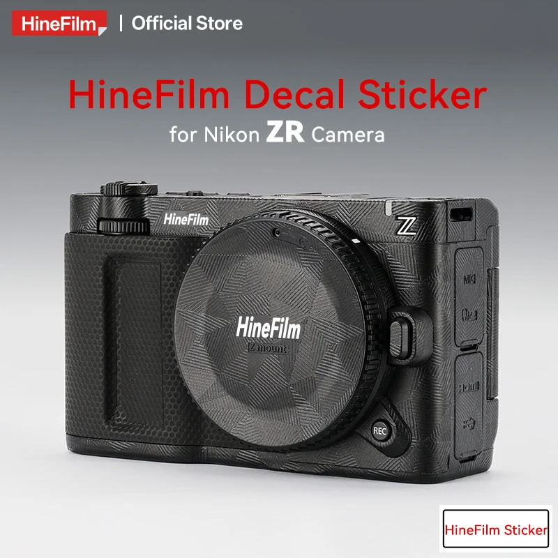 

Hinefilm Skin for Nikon ZR Camera Sticker Protective Decal Skin for NikonZR Camera Protective Wrap Cover Film