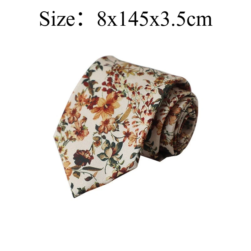 Creative Korean Retro Light‑Tone Necktie,Hong Kong Style Coffee Striped Tie,Versatile For Banquet Business Work Casual Occasions
