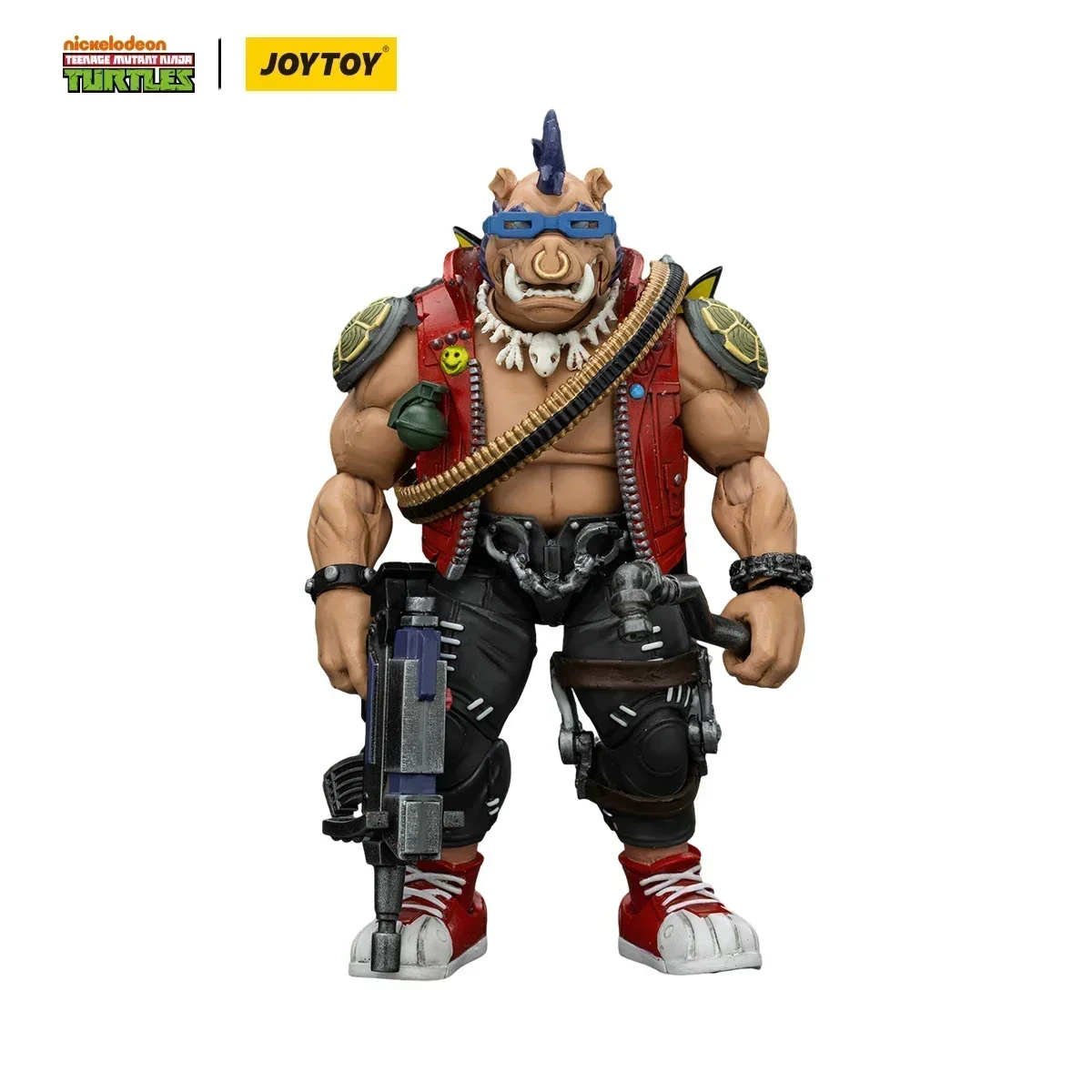 In Stock JOYTOY 1/18 Action Figure TMNT Anime Figurine Ninja Turtles Beebop Rocksteady Anime Figure Collection Model Toys Statue