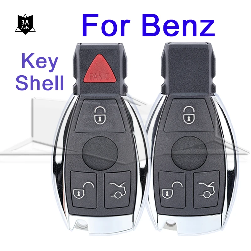 Car Key Fob Case For Mercedes Benz A B C E G W Class W203 W204 W205 W210 W211 W212 W221 Key Shell Auto Replacement Keys Cover