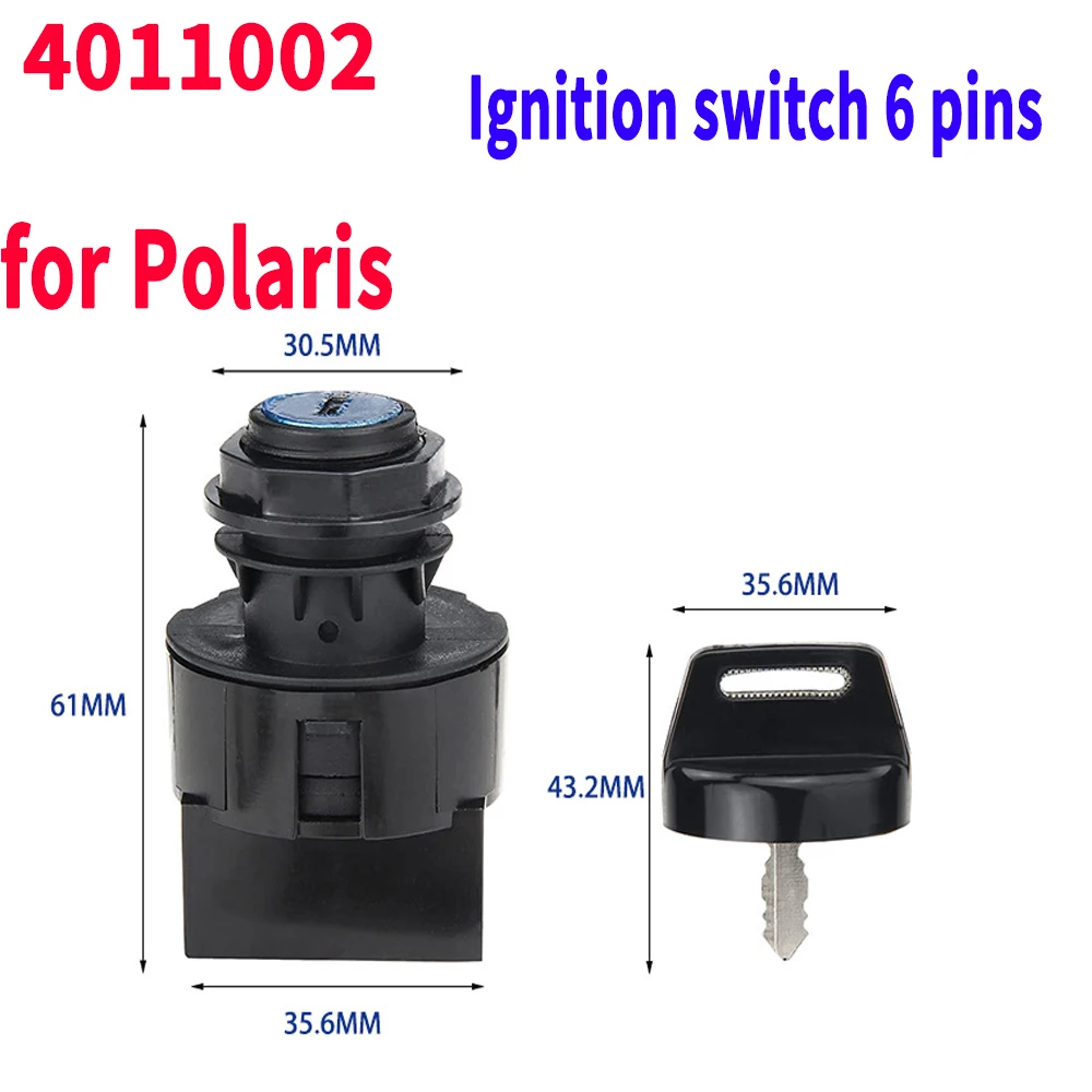 مفتاح إشعال 6 دبوس لقفل الباب الكهربائي بولاريس 4011002 2 ترس + ترس البدء 4012164 4012165 لـ Polaris Ranger 500 700 900
