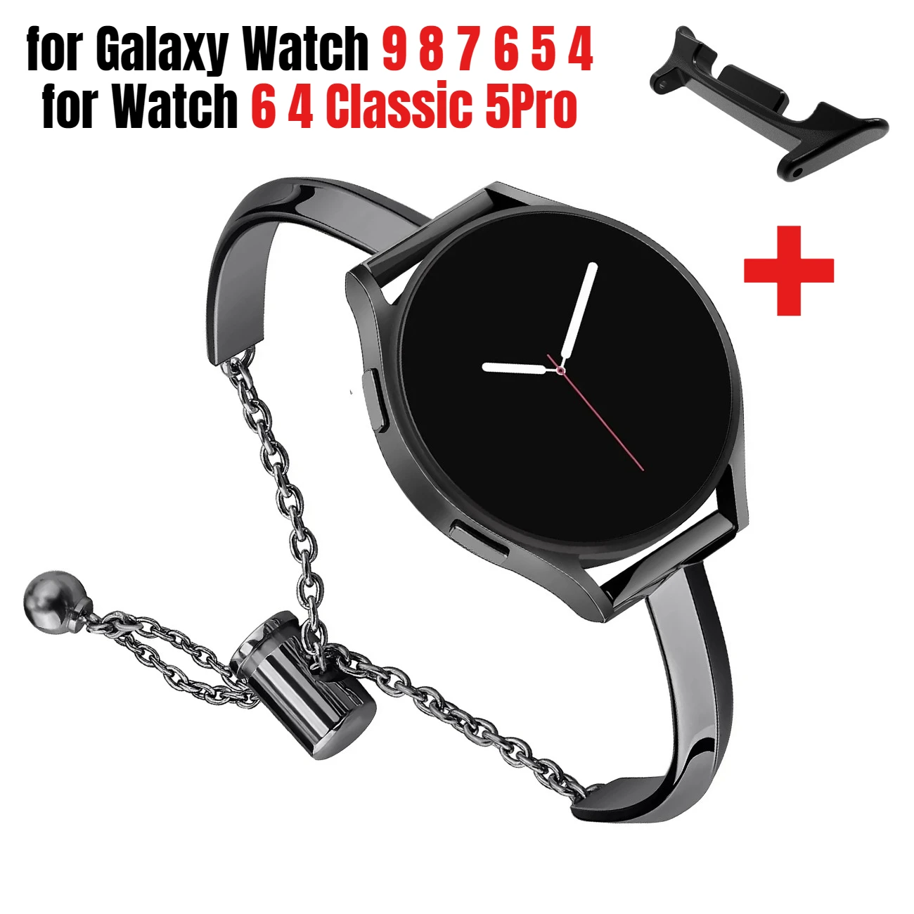 Jewelry Strap for Samsung Galaxy Watch 9/8/6/5/4 44 40mm 5Pro 45mm Metal Chain Correa for Watch 6 4 Classic 43 46mm Ultra 47mm