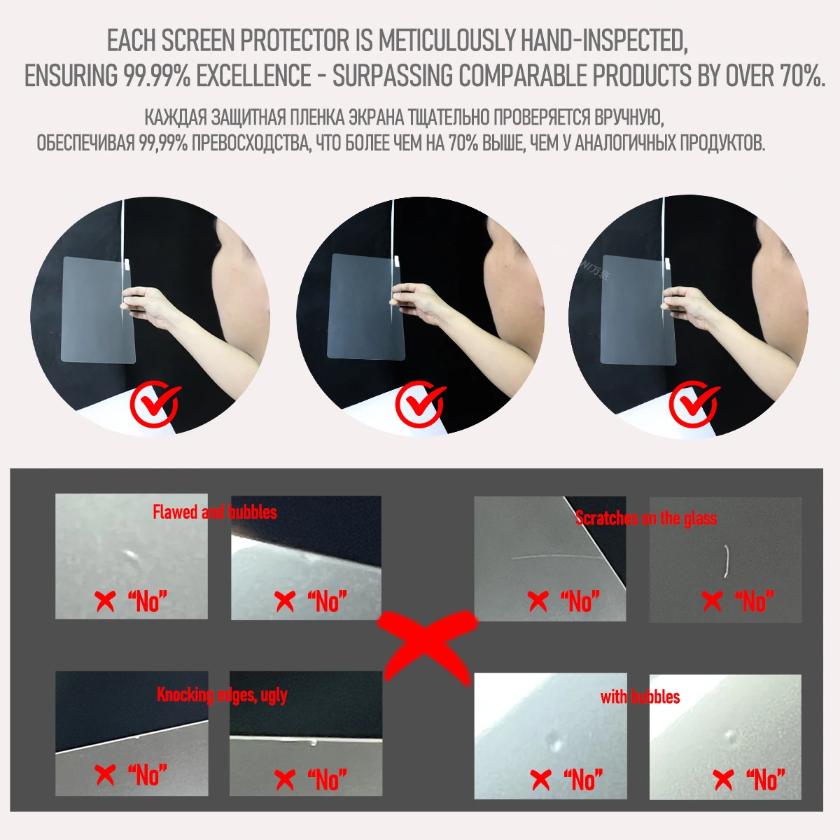 2 Pieces Full HD Tempered Glass Film Screen Protector For Onn 8.1" Core Tablet Scratch Proof Guard Oil-Coating view 5