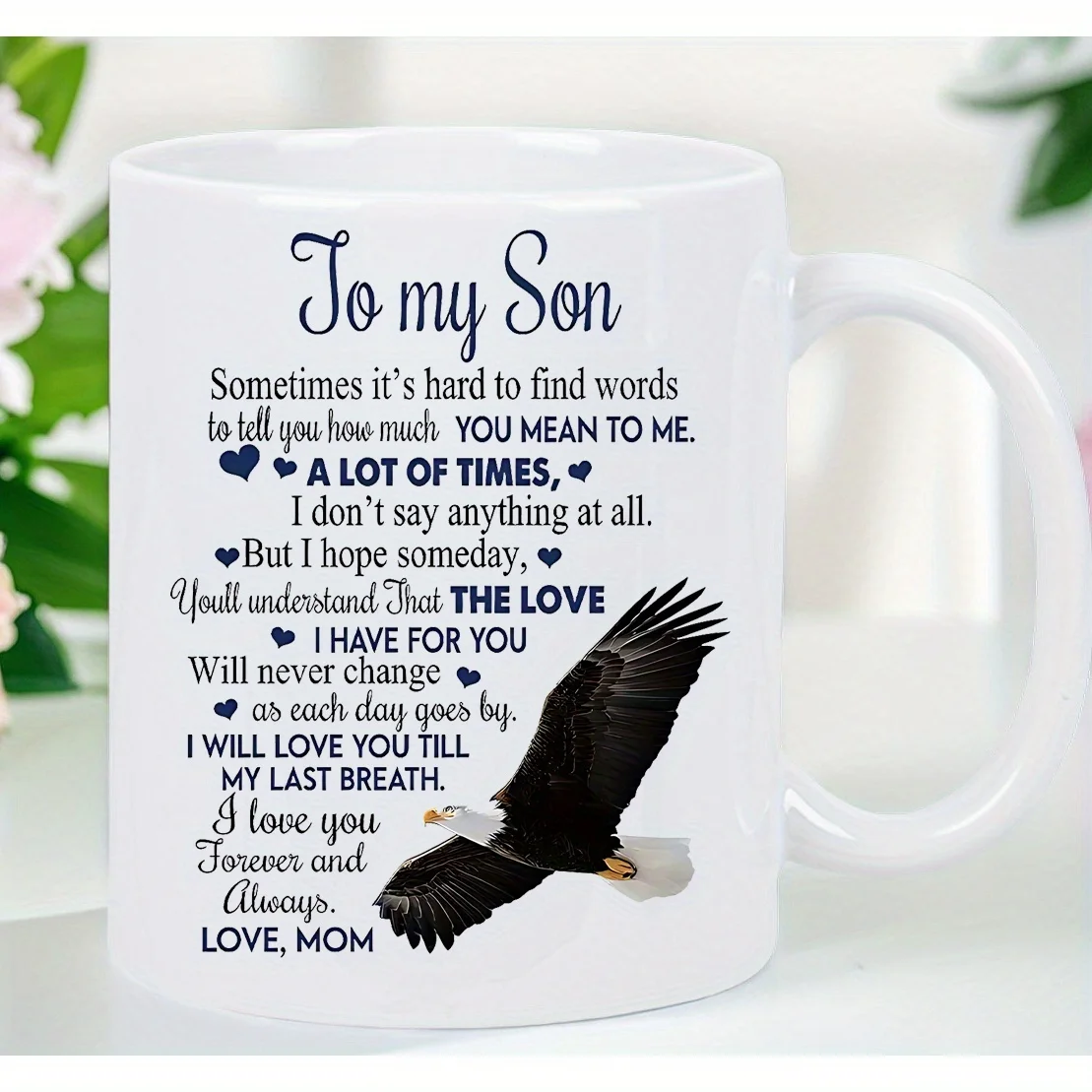 

Cherished Son Ceramic Coffee Mug - Insulated, Reusable & Hand Wash Only - Heartfelt Gift for Birthdays, Holidays, Christmas, New
