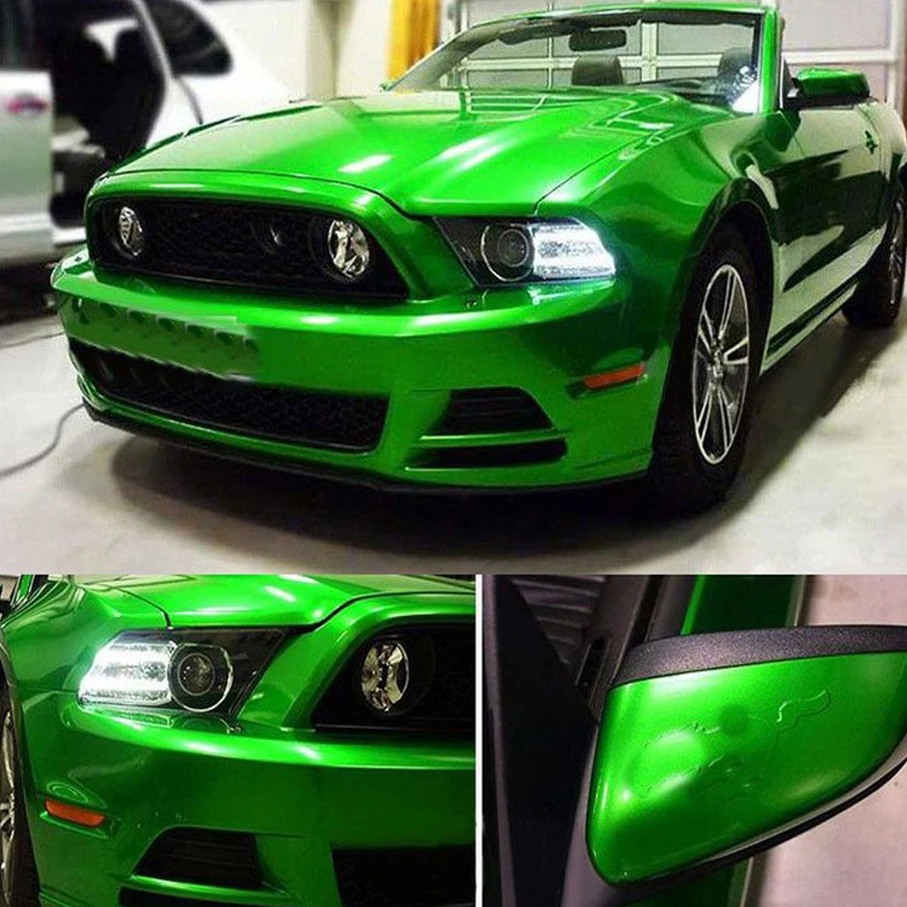 

Premium Pearl Candy Gloss Metal Green Vinyl Car Wrap Film Self Adhesive Decal Wrapping with Air Release