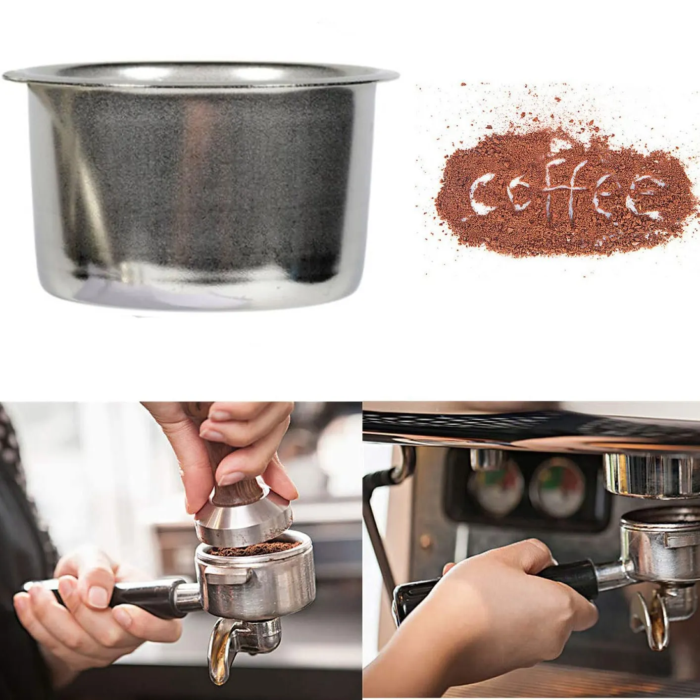 

【Popular】4Pcs 51Mm 4 Cups Filter Replacement Filter Basket For Coffee Bottomless Portafilter For Delonghi EC680/EC685 Espresso