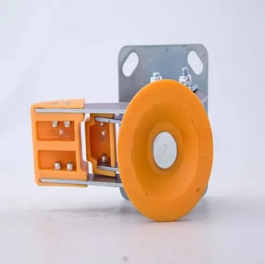 Iron Galvanized Adjustable Trolley Cart Floor Lock Brake Caster Wheel Floor Lock For 4~5in Casters With TPU Pad
