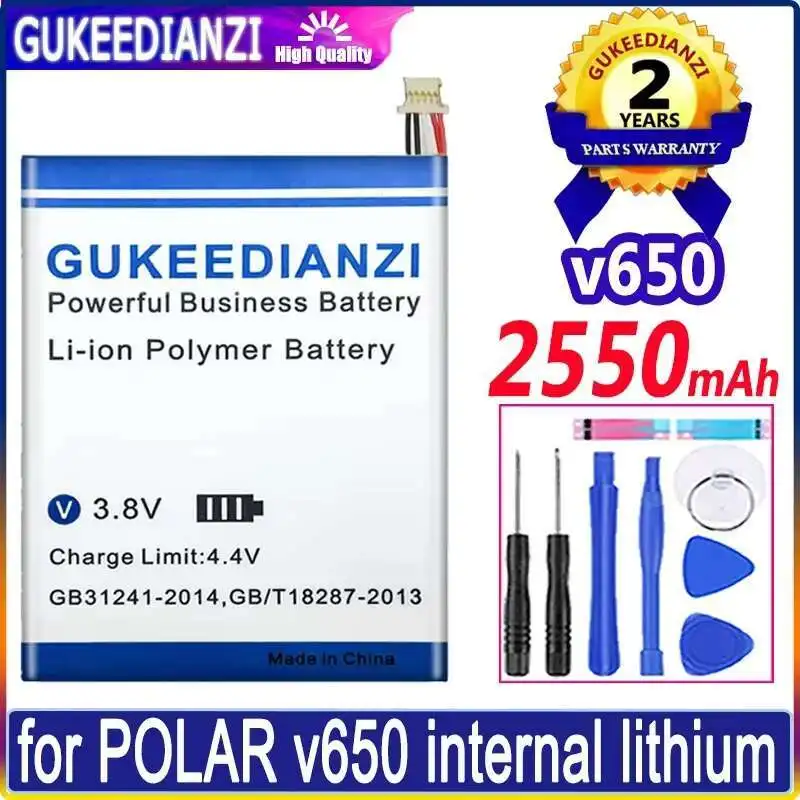 

For Polar V650 High Performance 2550Mah Lightweight Short Cables Mobile Phone Battery