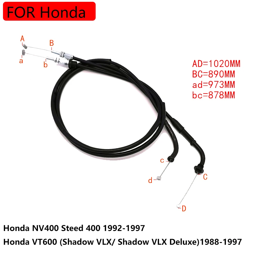 

Дроссельная заслонка для мотоцикла Honda vl400 NV600 VT600 VT600C Shadow x 17910-MZ8-A20 17920-MZ8-A20 17910-MR1-000 17920-MR1-010