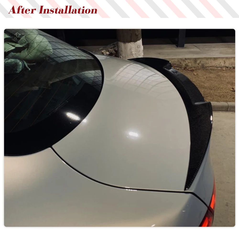 De fibra de carbono FRP carro spoiler traseiro asa, tronco lábio para Alfa Romeo Giulia Spoiler Sedan 2015-2021