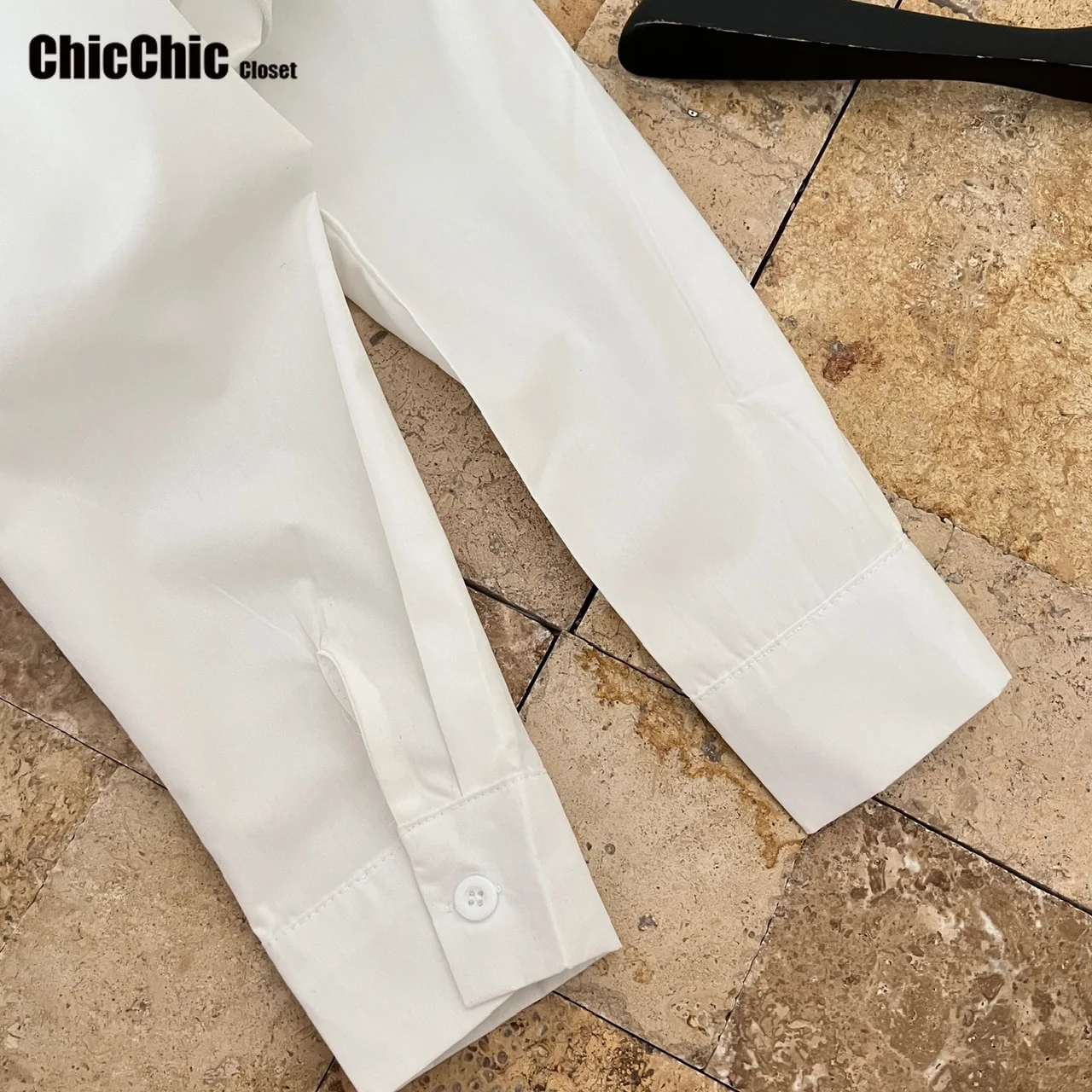 Lusi mesmo estilo 2 peças camisas de roupas femininas blusas camisa branca 2025 nova feminina elegante linha a saia de meio corpo estilo coreano