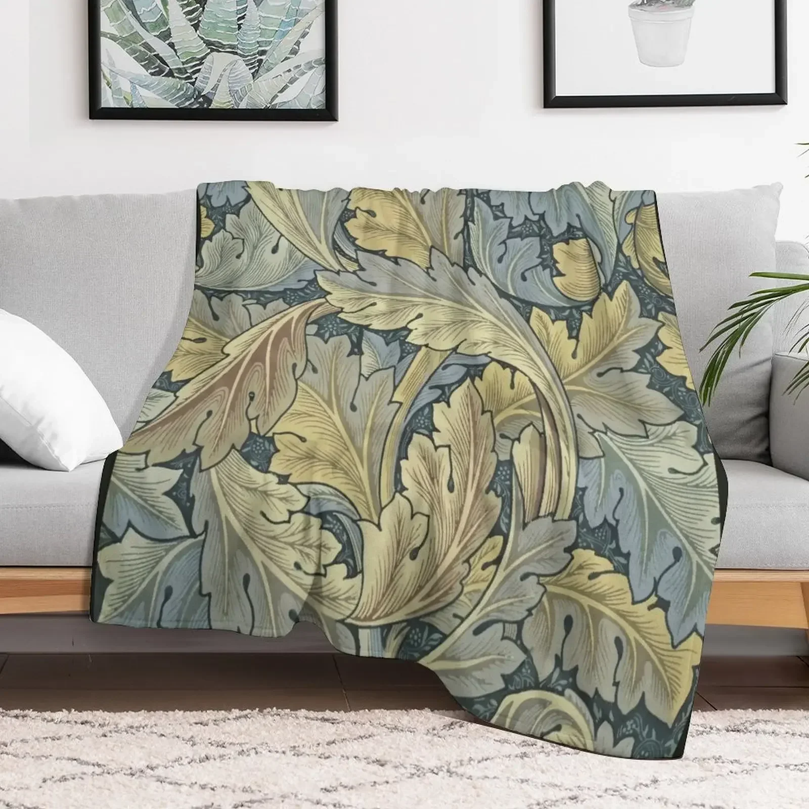 

William Morris Acanthus Leaves Throw Blanket heavy to sleep Thin warm for winter Warm Blankets