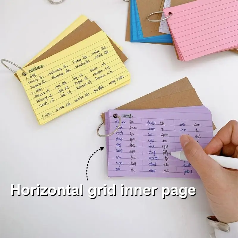 Lined Index Cards Flash Cards Presentatiekaarten met Note Cards BLANDE revisies Kaarten voor Office Home and School