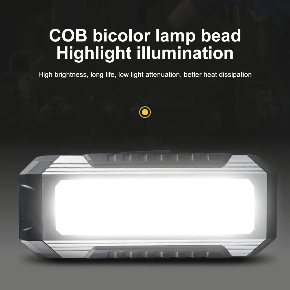 Portable Floodlight COB Work Light 98LED Emergency Floodlight Pocket Flashlight Waterproof with Magnet Flashlight for Camping