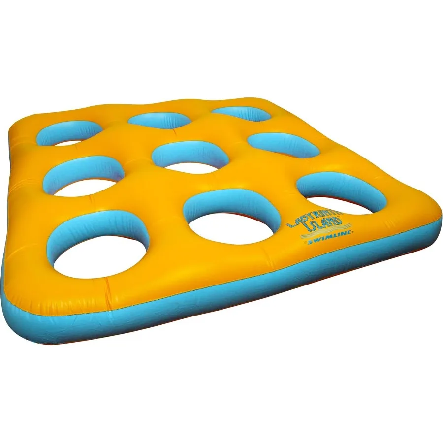 لعبة حمام السباحة القابلة للنفخ على جزيرة المتاهة لتصميم المتاهة الزرقاء الممتعة مع مادة PVC متينة مثالية للعب المائي في الصيف وفي الهواء الطلق