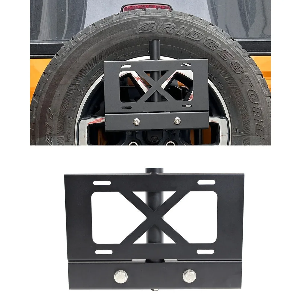 Supporto per cornici targa per pneumatici di ricambio supporto per bandiera 2 in 1 per Bronco 2021 US ailgates portellone accessori esterni per scale