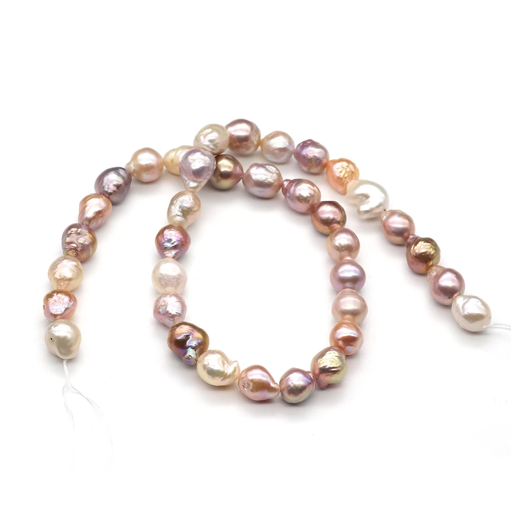 Natural Freshwater Edison Pearl Bead Baroque Purple High-Quality 10-11mm Loose Beads for DIY Earring Stud Earrings Women Gift