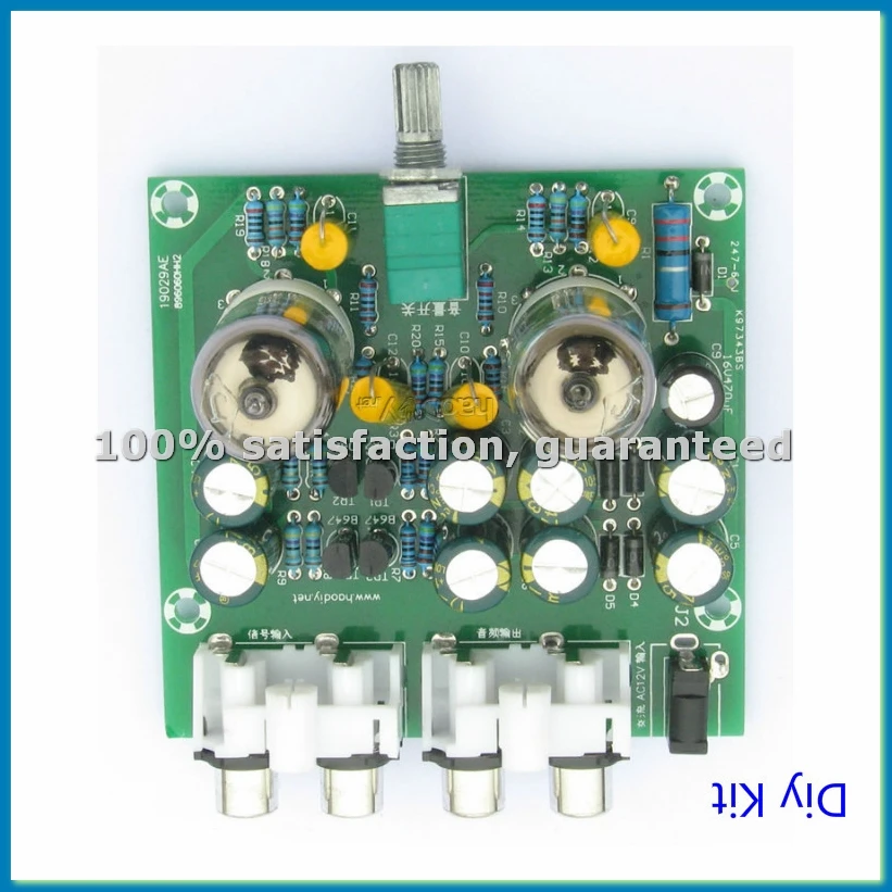 Newest 6J1 tube preamp amplifier board Pre-amp Headphone amp 6J1 valve preamp bile buffer diy-ABFB