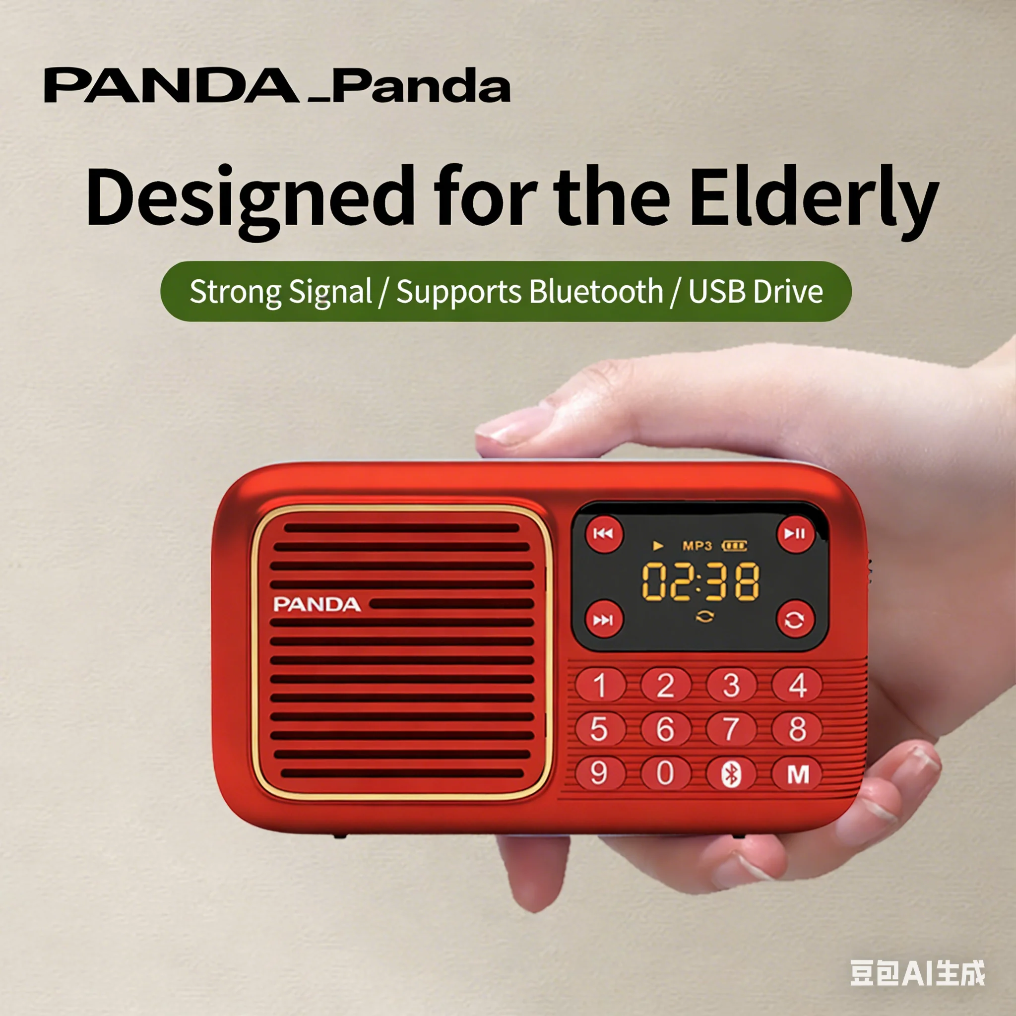 

Портативное FM-радио с Bluetooth-колонками, ретро-дизайн, перезаряжаемая литий-ионная батарея, простое управление, многофункциональный музыкальный плеер с гнездом для TF-карты