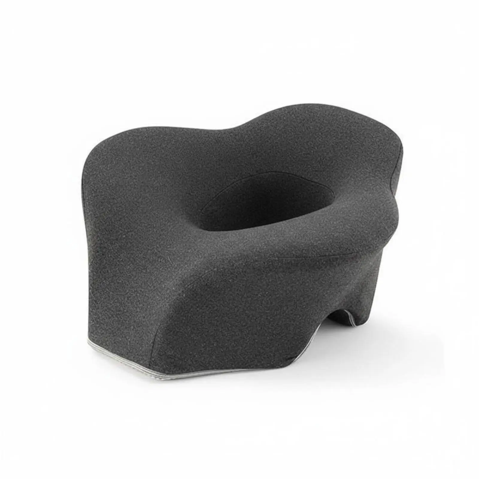 Skin Friendly Lycra Nap Pillow for Desk Rest with Ergonomic Face Down Shape and Breathable Three Sided Air Circulation