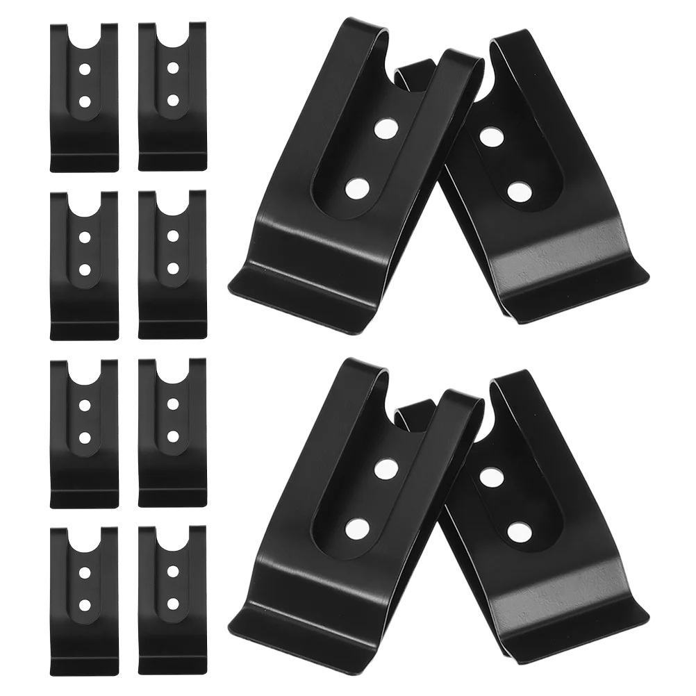 12 ชิ้น Slotted กลับคลิปเข็มขัด Key อุปกรณ์เสริม 57x26 มิลลิเมตรเหล็กโลหะเรียบขอบโค้งมนปลอดภัย Handle