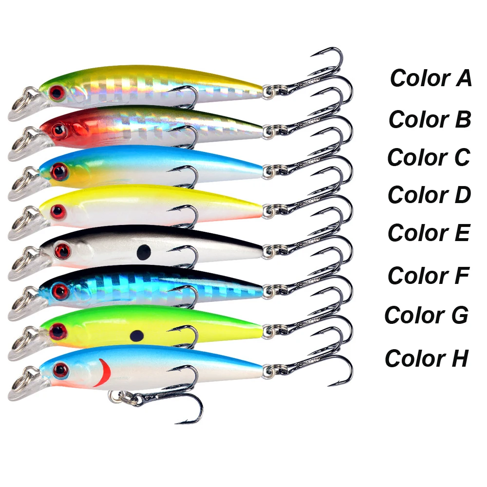 WESTBASS 1PC Micro Fishing Lure 5cm-3g Trolling Minnow Bait Noisy Hard Wobbler Sinking leurre duro cebo Hart köder Isca fisching