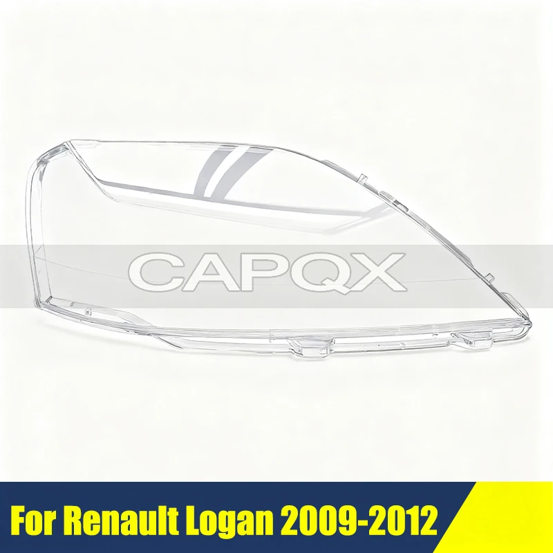 

Front Bumper Headlight Shell For Renault Logan 2009-2012 Cover Shade Head Lamp Glass Head Light Lens Caps