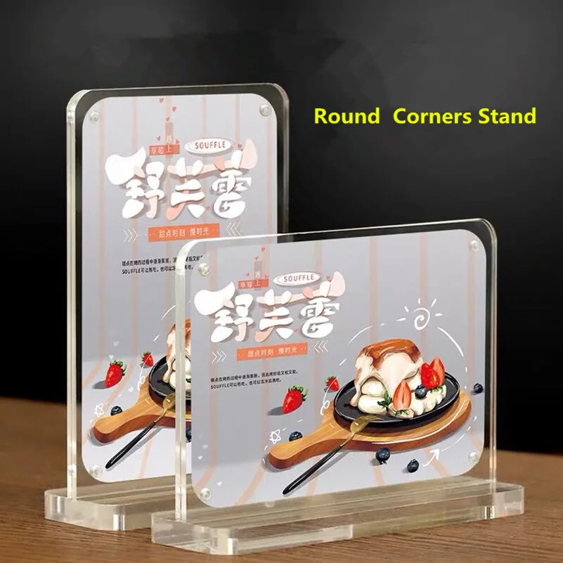 5 Pieces A5 148x210mm Magnetic Acrylic Sign Holder Display Stand Restaurant Menu Paper Holder Price Photo Picture Poster Frame