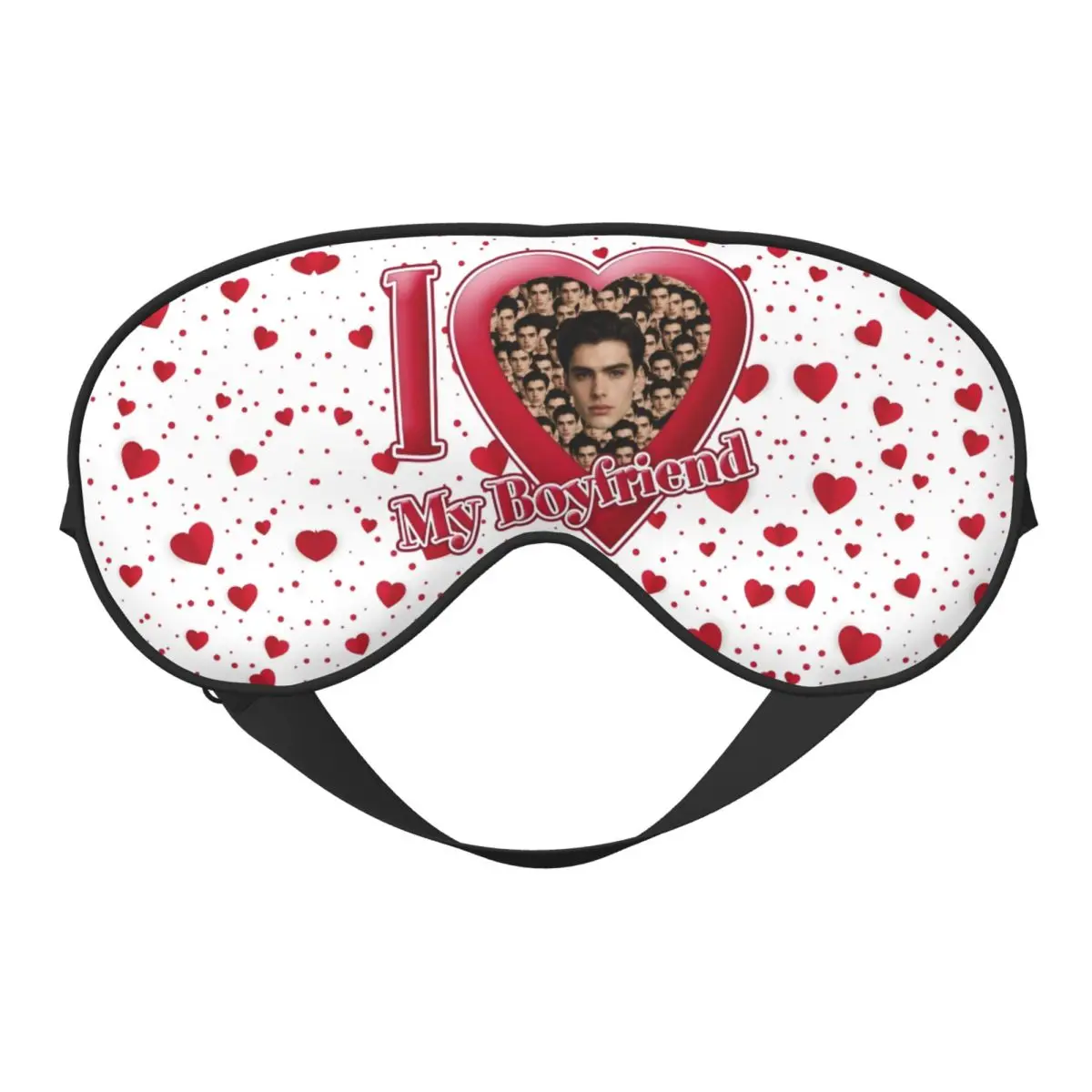 

Персонализированные мягкие маски для фото лица на заказ, двухсторонний подарок для мужа, повязки на глаза, регулируемая повязка на глаз с блокировкой света