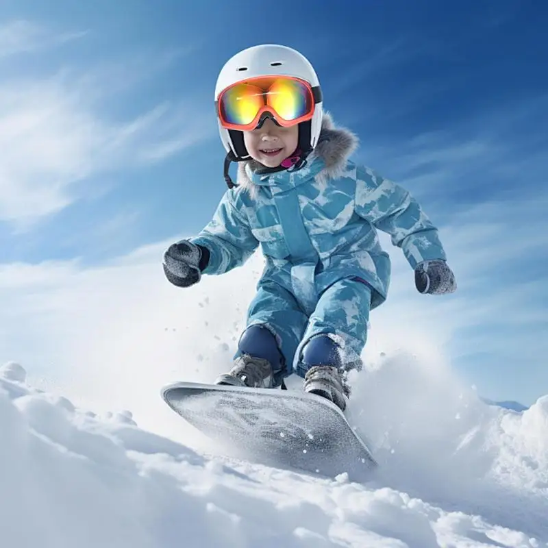 Sneeuwsportbril Anti-condens skibril voor kinderen Snowboardbril Skibril Outdoor sneeuwbril voor kinderen Warm