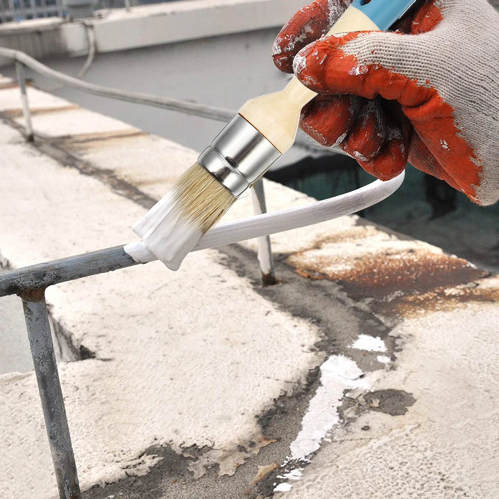 

4pcs Brush Set 1 Inch Wood Handle For Oil Paint Varnishes Milk Paint Durable Household Art Tool Home Decor Painting Brush