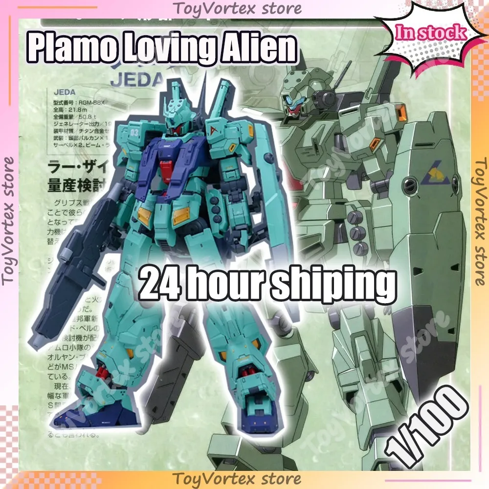 

In Stock Plamo Loving Alien MG 1/100 Jeda Jeddah Amuro Ray Assembled Action Figures Model Toy Collection Custom Christmas Gift