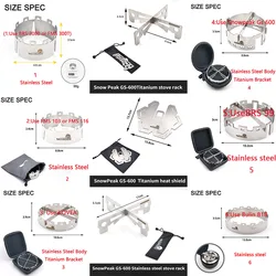 BRS-3000T Stainless Steel Fms Wasp Gas stove Windshield Accessories for Bulin B18 for GS 600 for KOVEA for Snow peak GS600