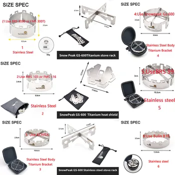 BRS-3000T 스테인레스 스틸 Fms 말벌 가스 스토브 앞유리 액세서리, Bulin B18 GS 600 KOVEA 스노우 피크 GS600
