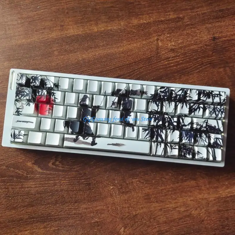 

H9EB 130Key Keycaps Side Print Translucent Offering Excellent Light Transmission For Mechanical Keyboards Keycap Set