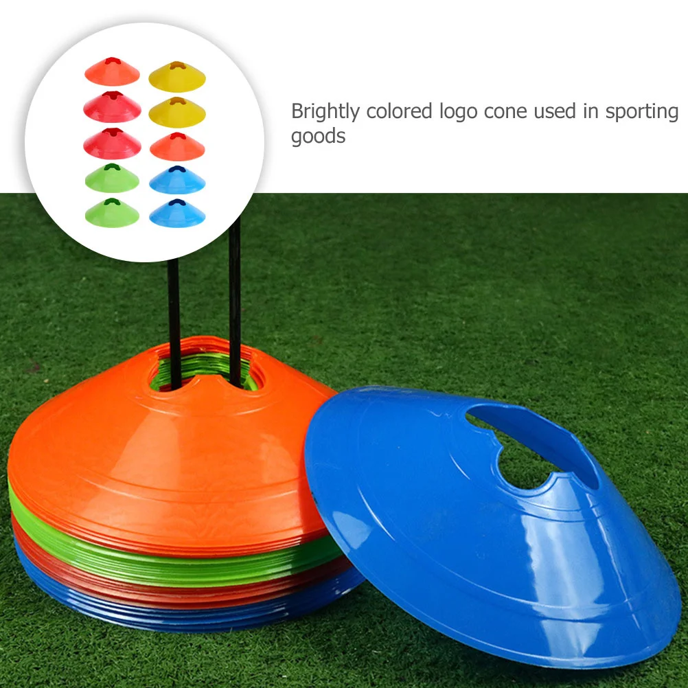 

10pcs Football Training Sign Dish Durable Plastic Marker For Sports Training Outdoor Activities Traffic Safety Cones Equipment