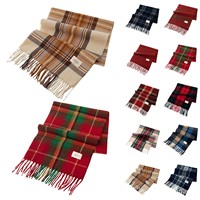 Red Plaid Women Cashmere Scarf Korean Style Fashion Scarf For Women Winter Warmer Hijab Scarves Large Pashmina Shawls Long Wraps
